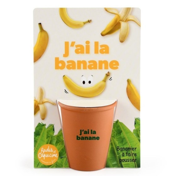 Carte message - J'ai la banane - Bananier