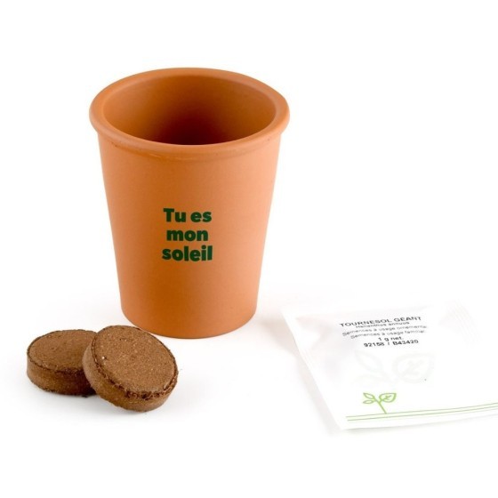 Carte message - Tu es mon soleil -  Tournesol