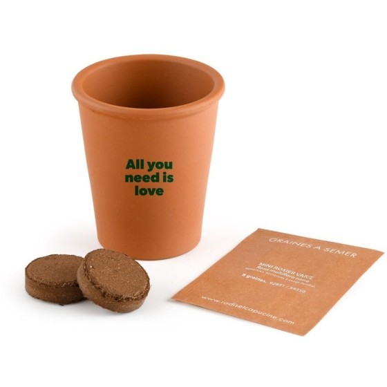 Carte message - All you need is love - Rosier