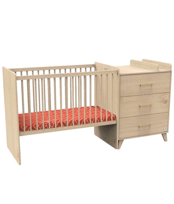 Lit combiné 120x60 évolutif...