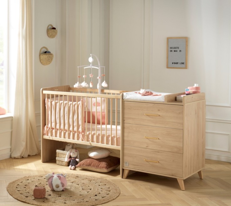 Lit combiné 120x60 évolutif en 90x190 Arty