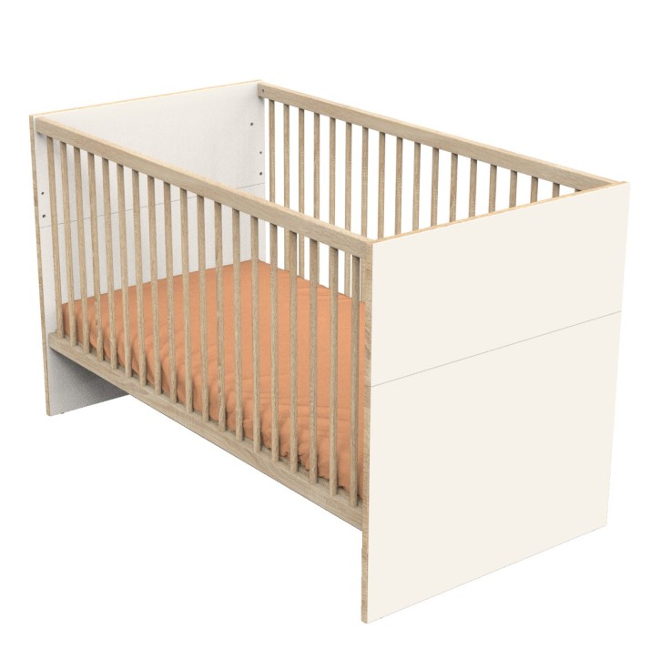 Lit bébé évolutif 140x70 - Little Big Bed décor vanille