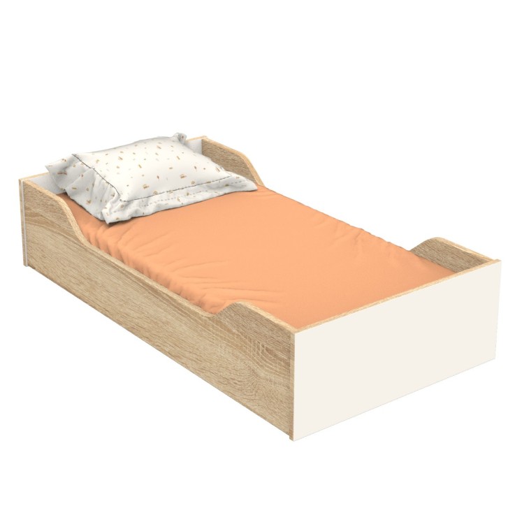 Lit bébé évolutif 140x70 - Little Big Bed décor vanille