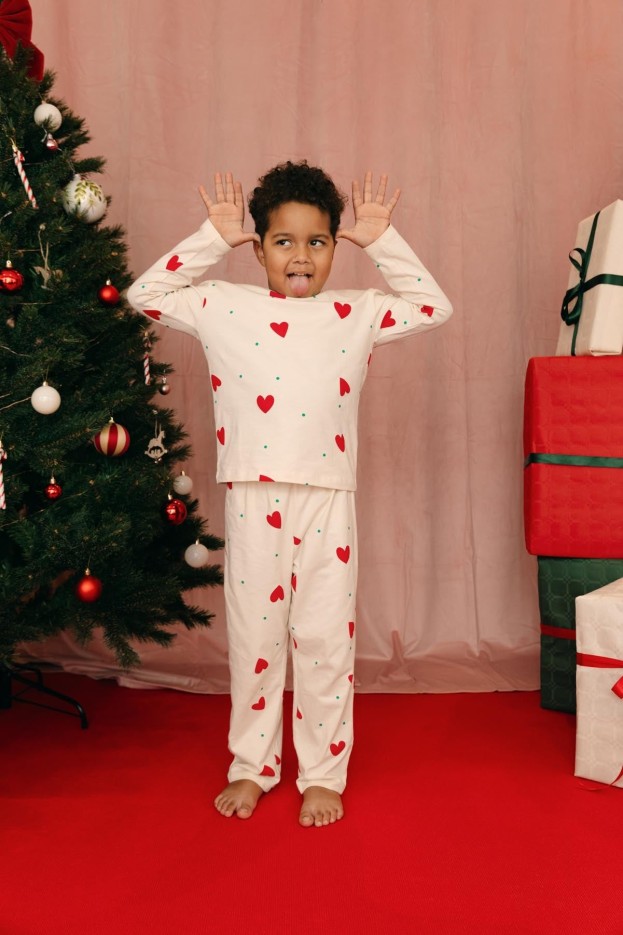Pyjama enfant Petit Coeur Coton Bio