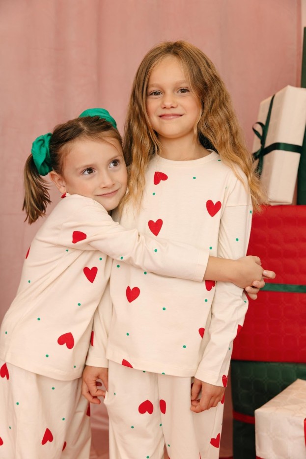 Pyjama enfant Petit Coeur Coton Bio