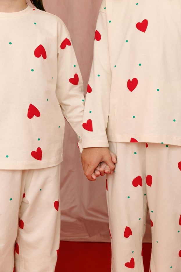 Pyjama enfant Petit Coeur Coton Bio