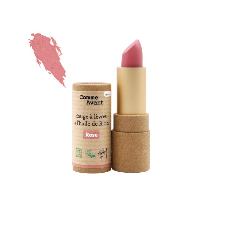 Rouge à lèvres à l'huile de ricin Bio & Vegan