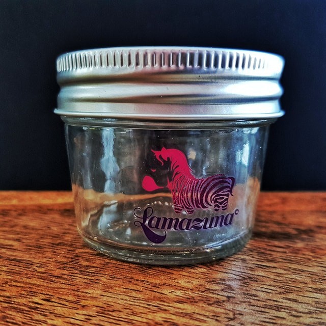 Pot en verre pour cosmétiques solides