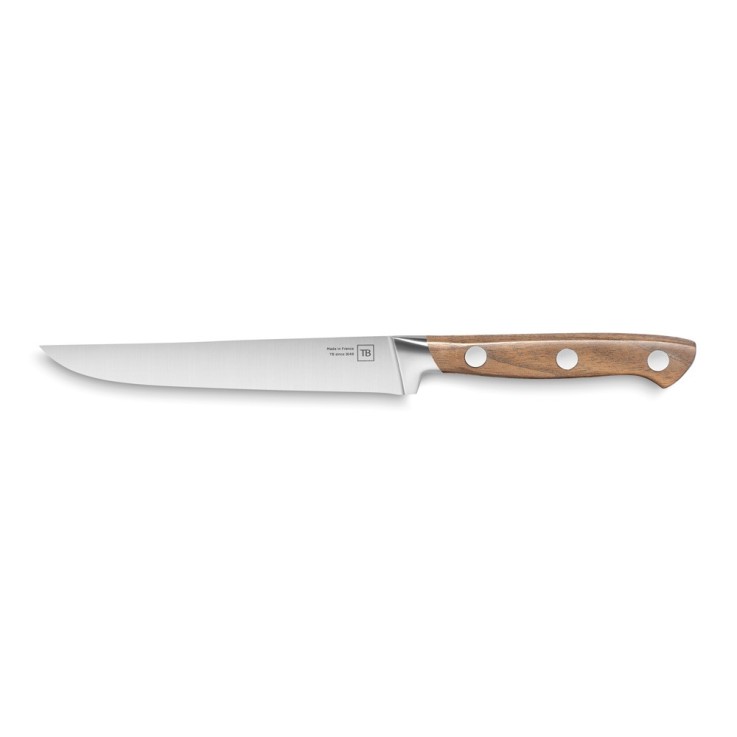 Couteau à steak Georges en bois 12 cm en inox