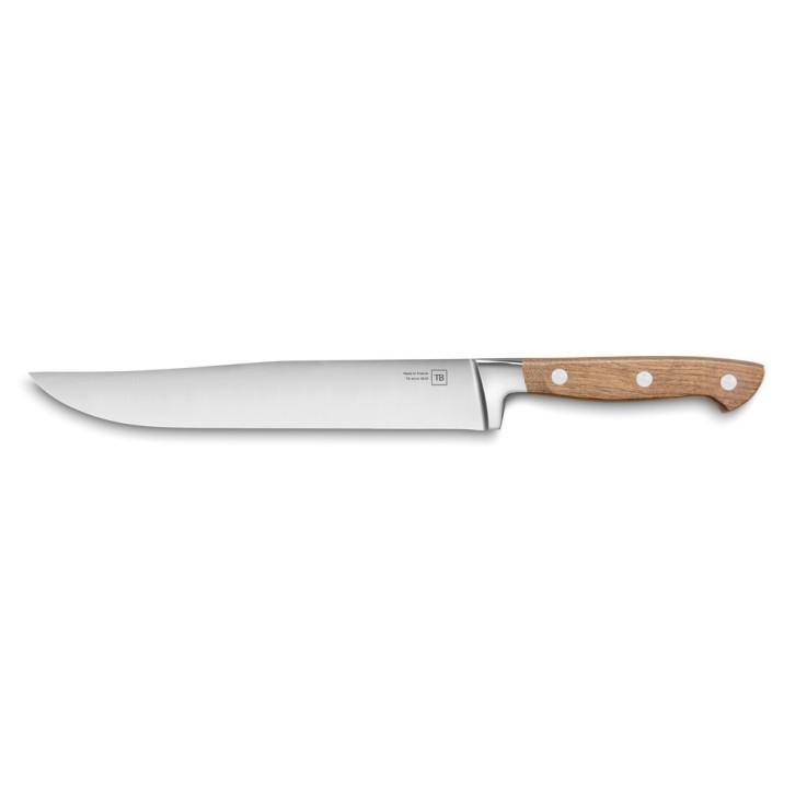 Couteau de boucher Georges en bois 21 cm en inox