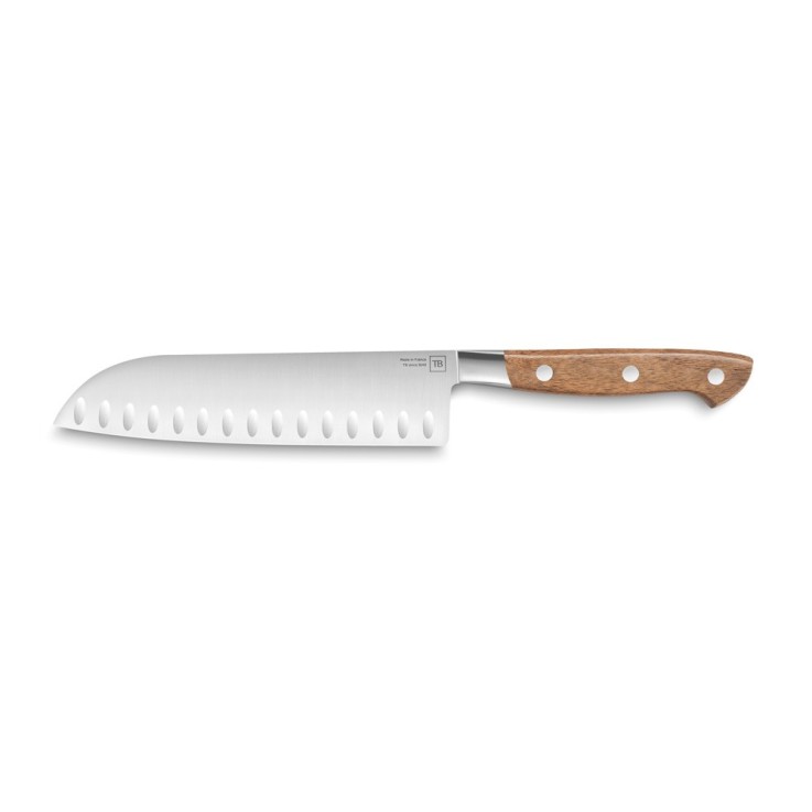Couteau Santoku Georges en bois 19 cm en inox