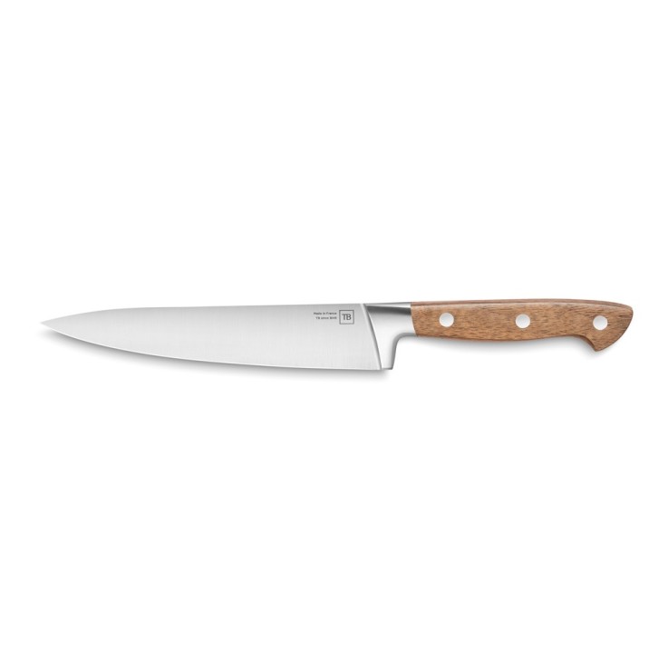 Couteau de cuisine Georges en bois 17 cm en inox