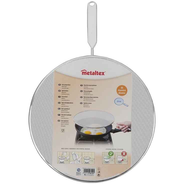 Couvercle anti - projection 29cm en inox