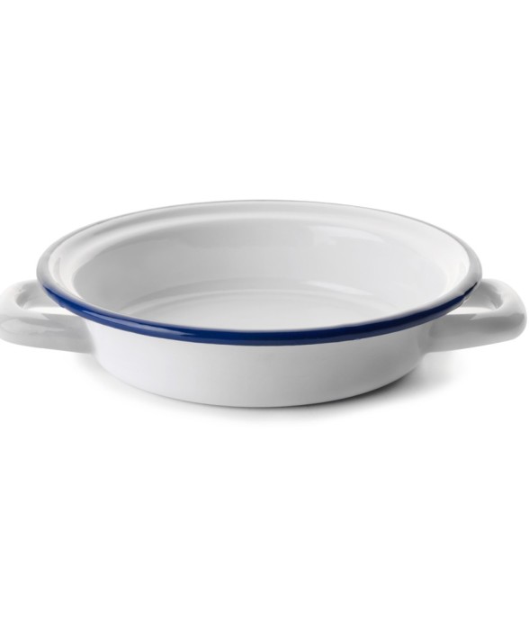 Plat à œuf email blanc 18...