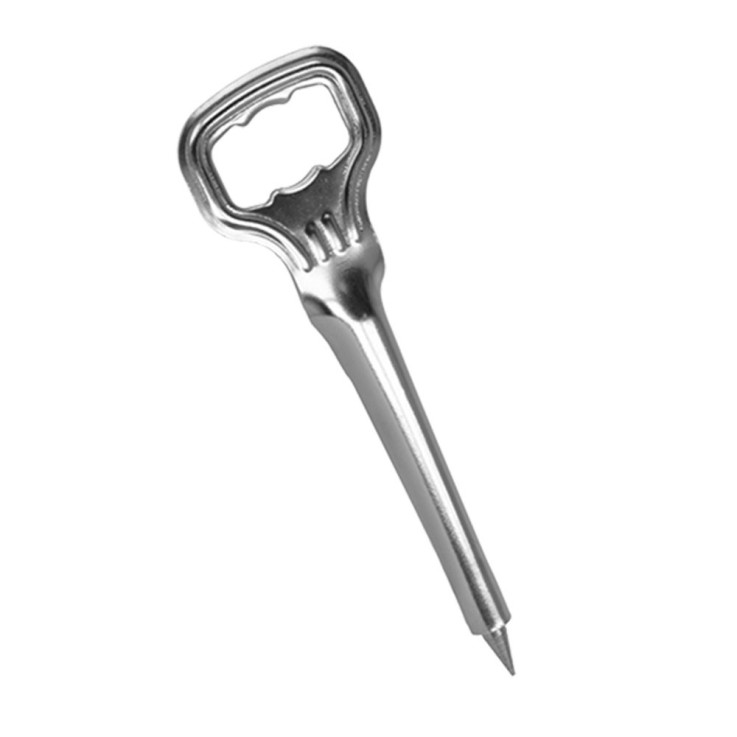 Tire-languette et décapsuleur en inox