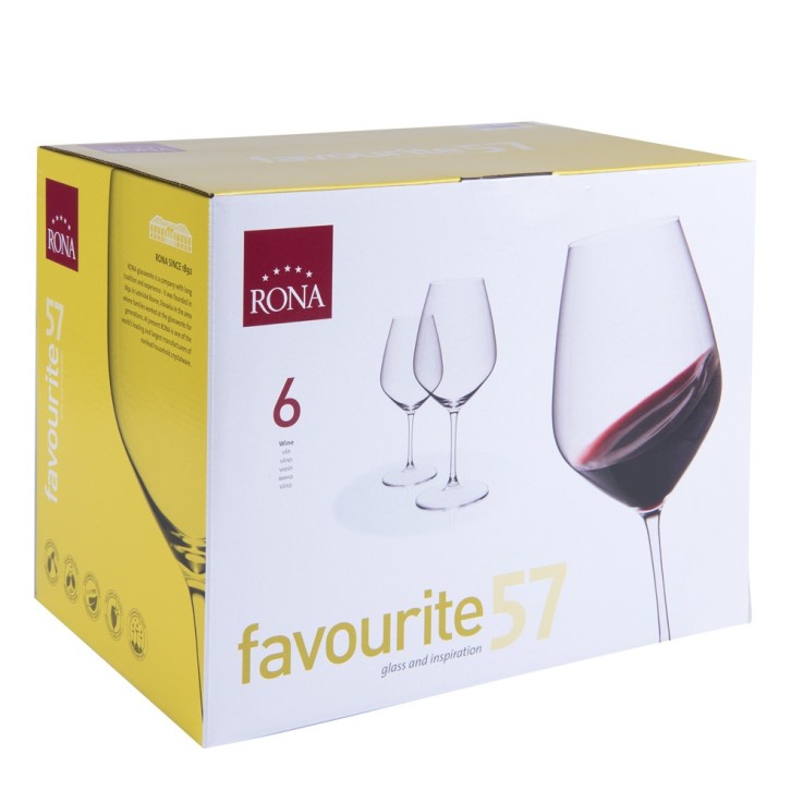 Verre à Bordeaux Favourite 57 cl (lot de 6) en cristallin