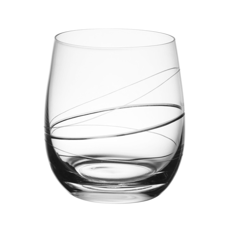 Gobelet Silhouette 36 cl en verre taillé (lot de 6) en cristallin