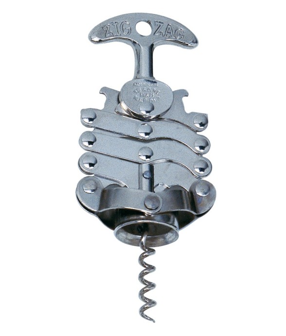 Tire bouchon zig zag en métal