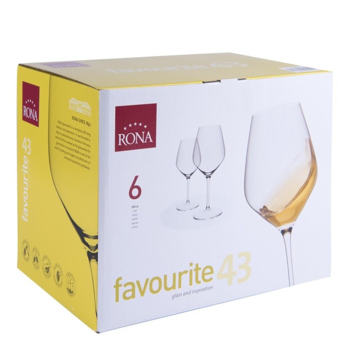 Verre à eau Favourite 43 cl (lot de 6) en cristallin