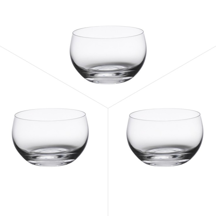 Boîte de 3 verrines Tonneau 30 cl en cristallin