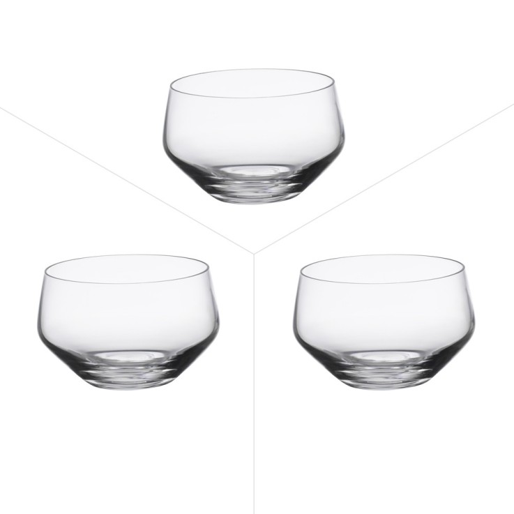 Boîte de 3 verrines Concept 27 cl en cristallin