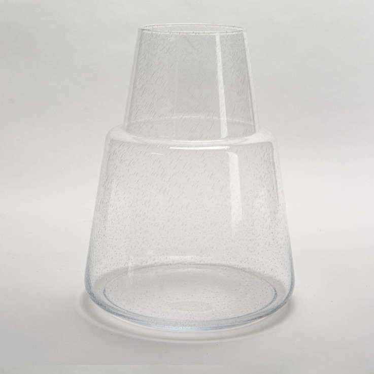 Vase bulle volcano 25 cm en verre
