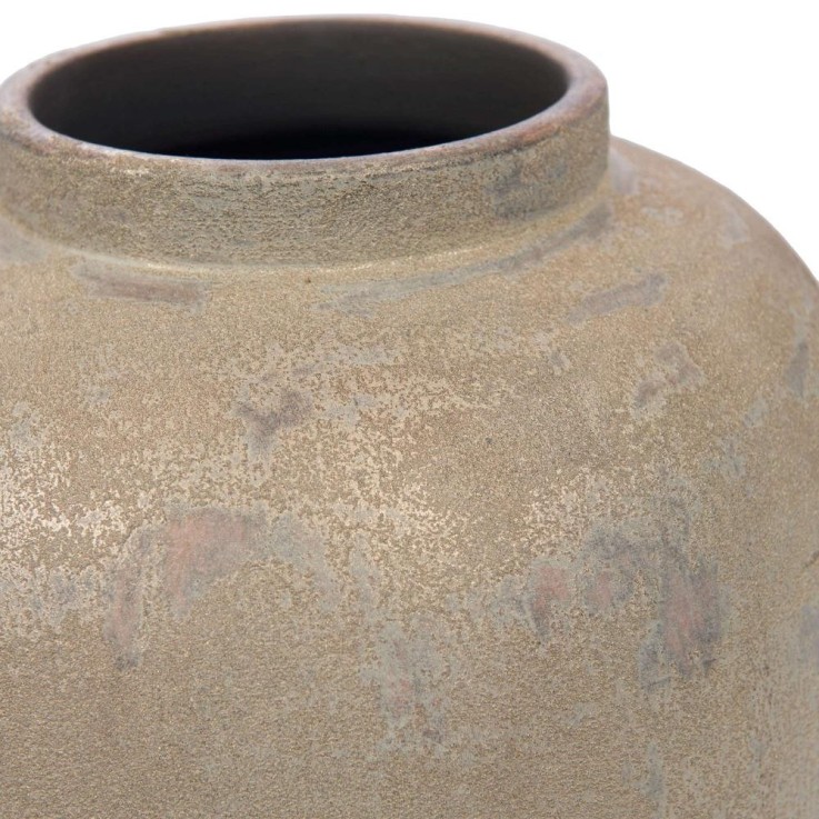 Vase Etna H40 cm or en terre cuite