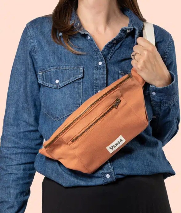 Sac banane terracotta silex