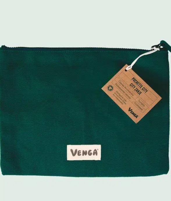 Pochette city vert kombu -...