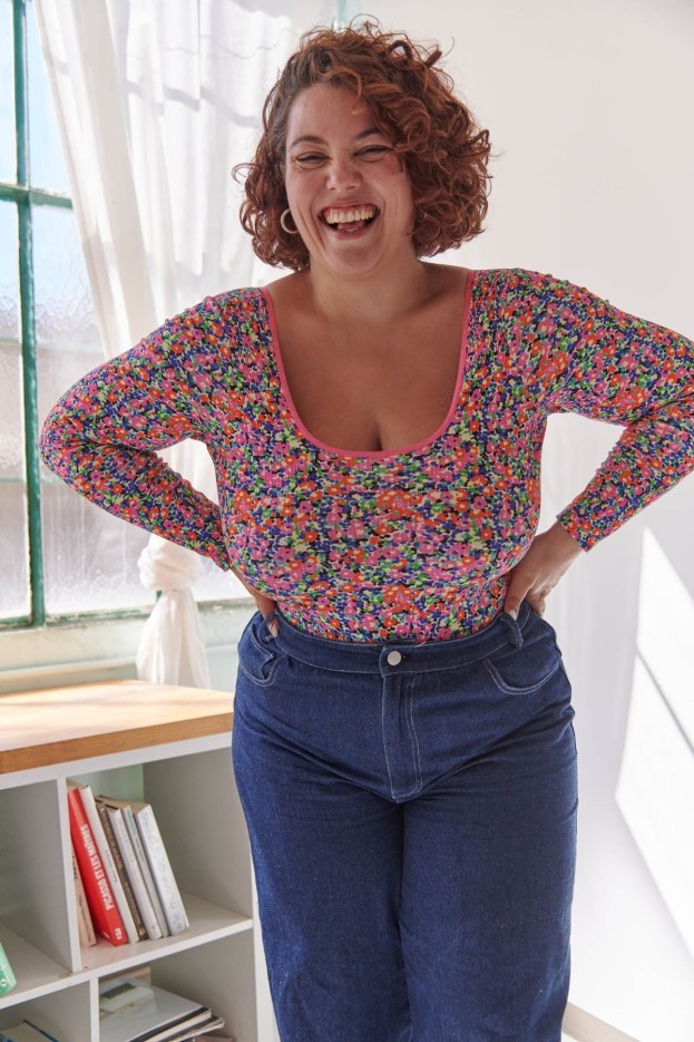 Body Coton Imprimé Confettis Violet