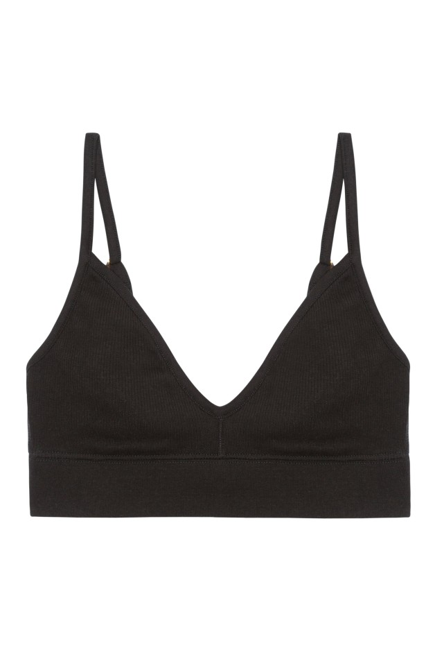 Brassière Uni Coton Bio Noir