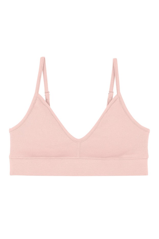Brassière Uni Coton Bio Rose Blush