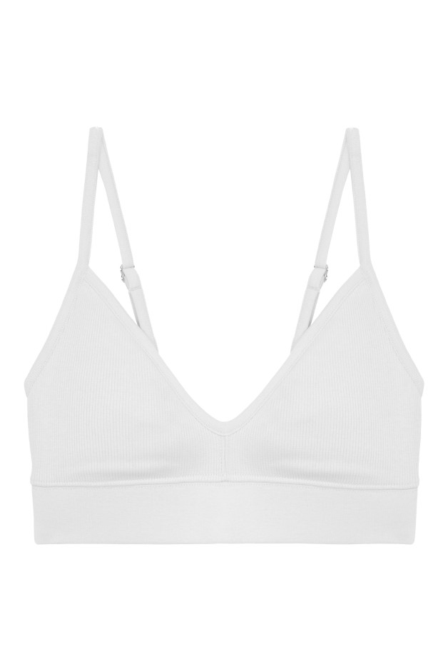 Brassière Uni Coton Bio Blanc