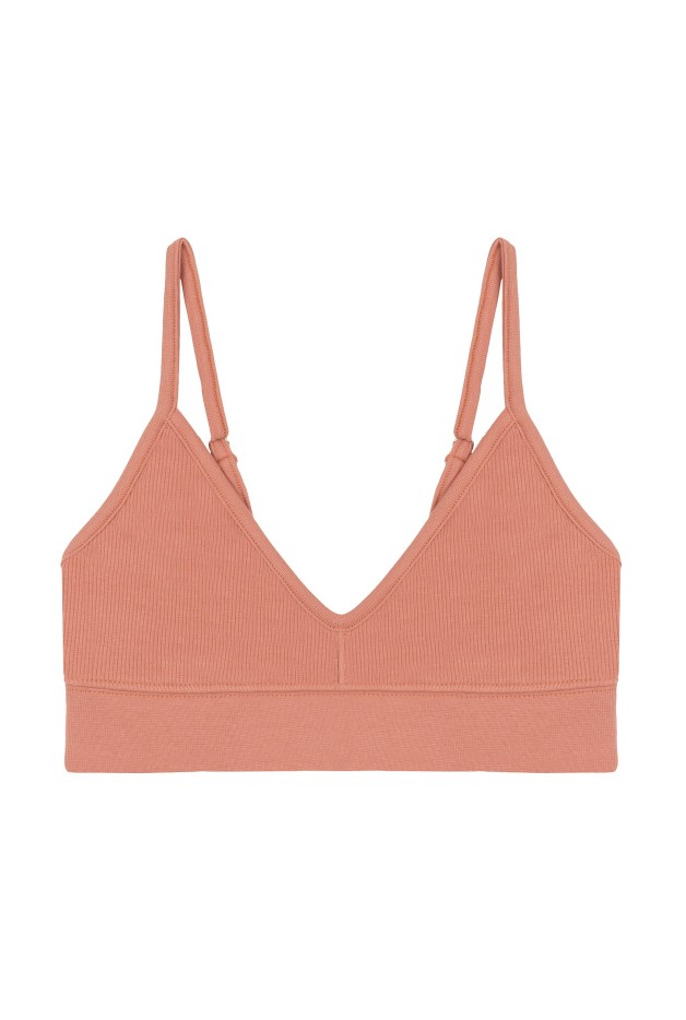 Brassière Uni Coton Bio Terracotta