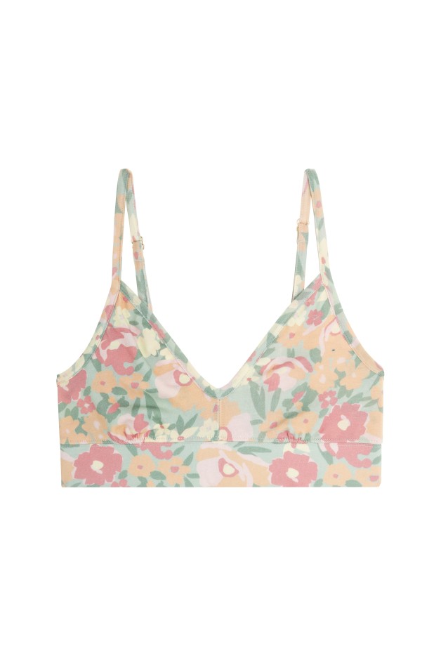 Brassière Coton Imprimée Zèbre Noir Et Blanc