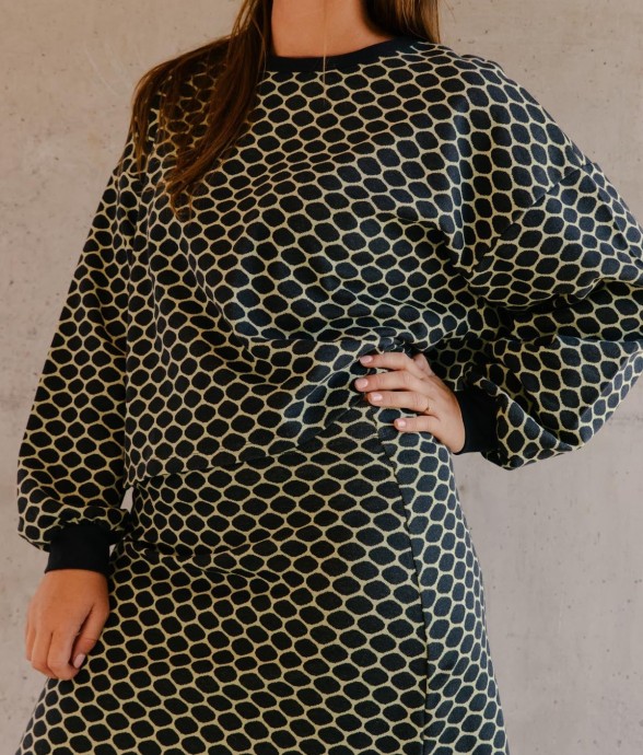 Jupe Courte En Maille Coton...