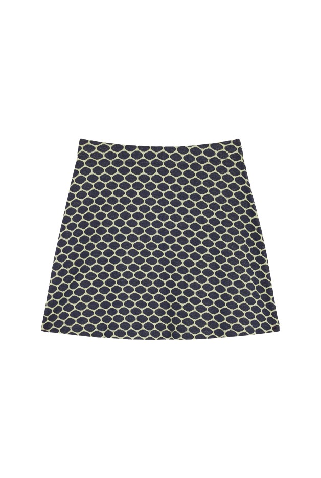 Jupe Courte En Maille Coton Imprimé Bee