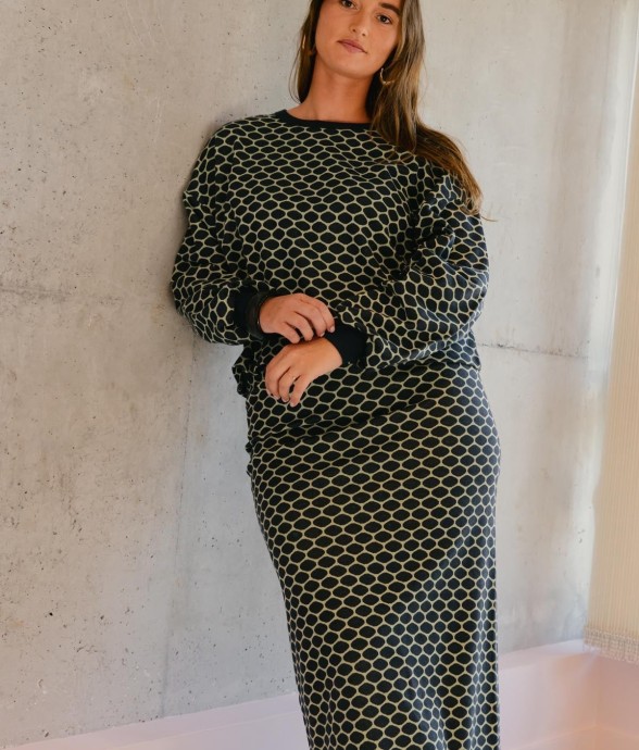 Jupe Longue En Maille Coton...