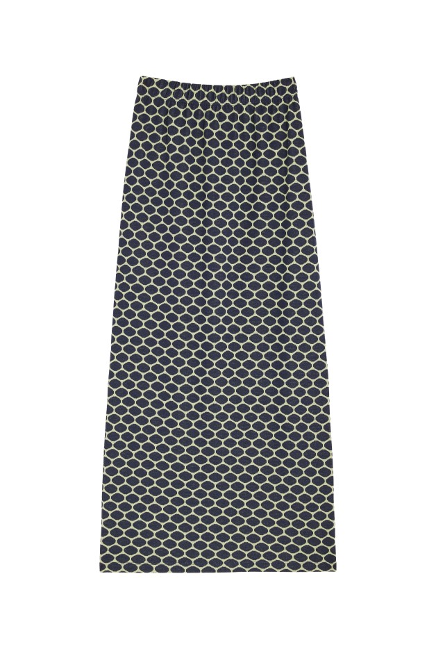 Jupe Longue En Maille Coton Imprimé Bee