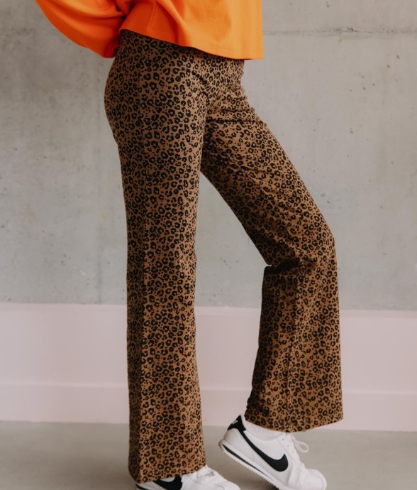 Pantalon Évasé Coton...