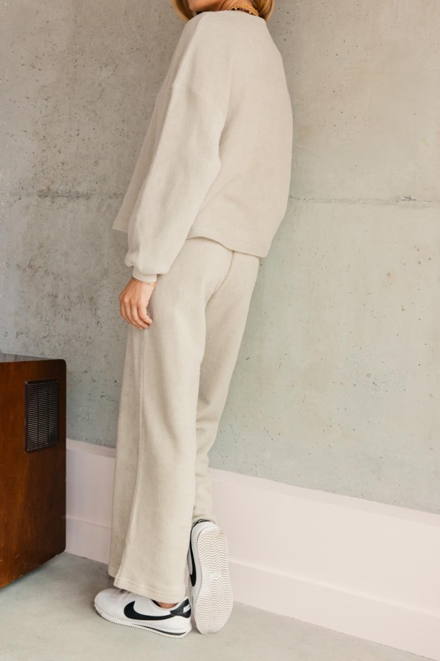 Pantalon Coton Cocoon Beige