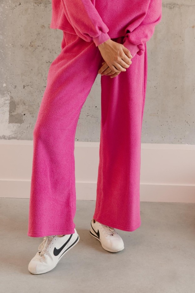 Pantalon Coton Cocoon Fushia