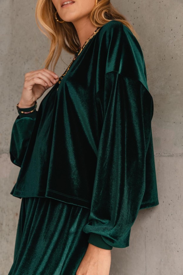 Sweat Velours Vert