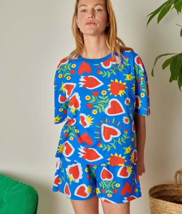 Pyjama Short En Coton Sacré...