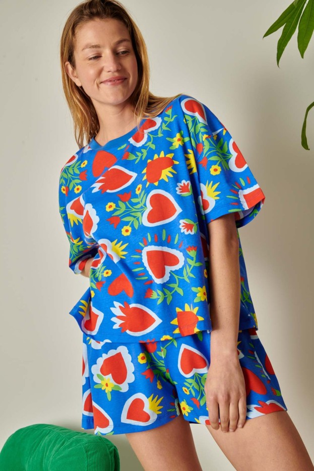 Pyjama Short En Coton Sacré Coeur