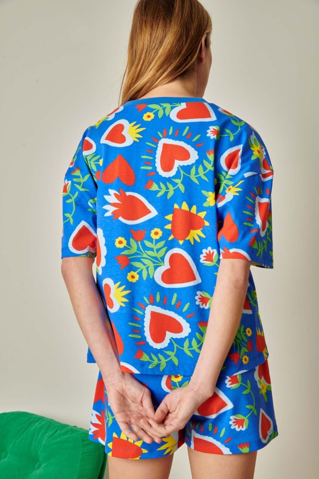 Pyjama Short En Coton Sacré Coeur