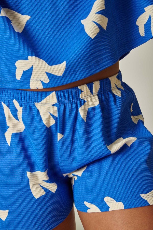 Pyjashort Coton Nid D'Abeille Colomba