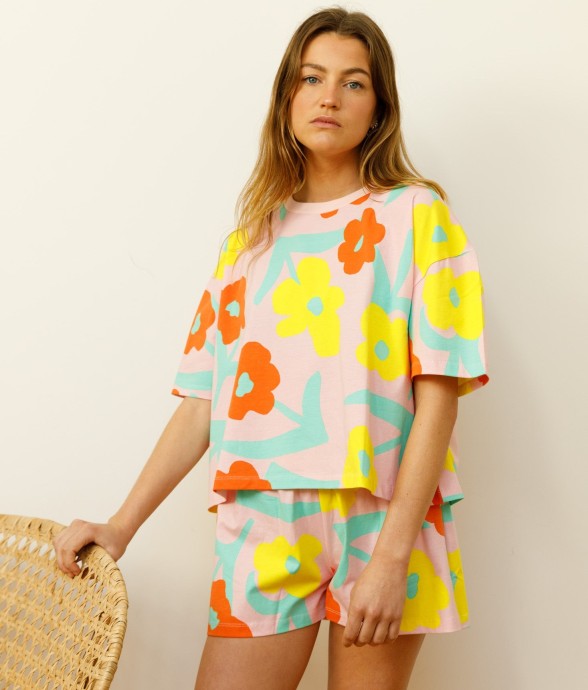 Pyjama Short En Coton Lorea