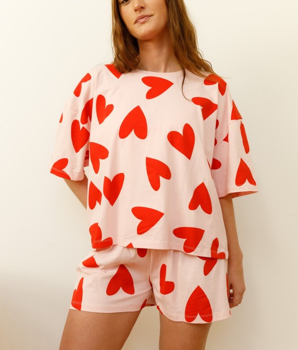 Pyjama Short En Coton Mi Amor