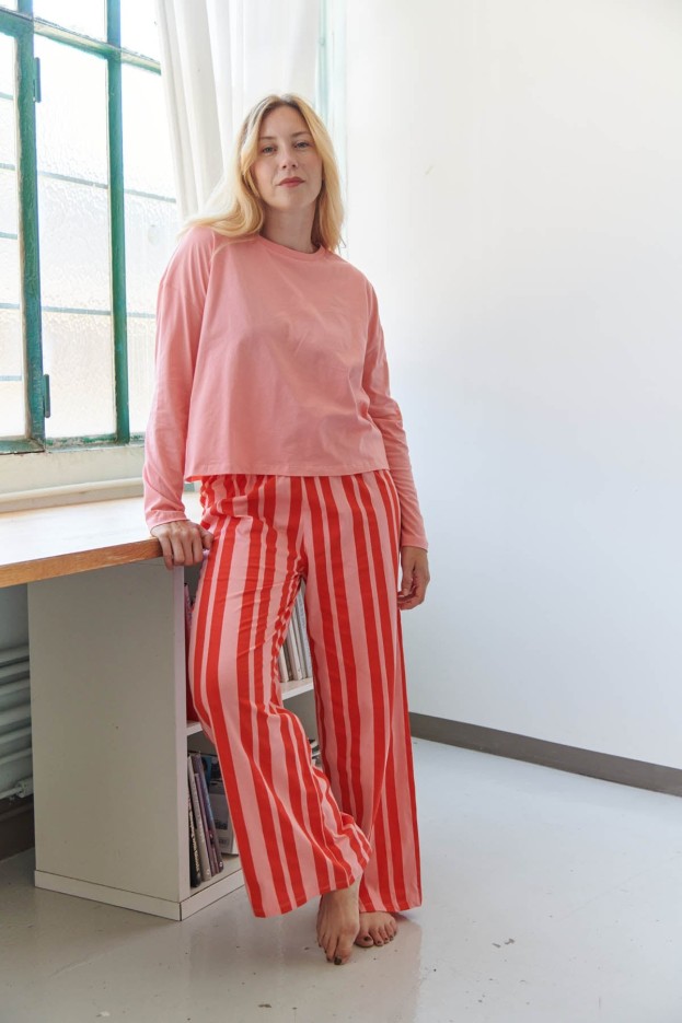 Pyjama Manches Longues Coton Retro Lines